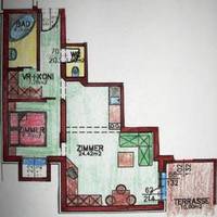 One-Bedroom Apartment with Terrace