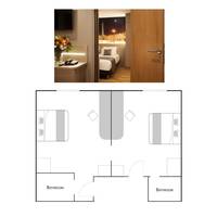 Two-Bedroom Apartment with Private Hammam Access