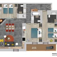 Superior Three-Bedroom Apartment ( 6 adults)