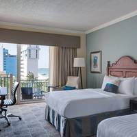 Ocean View Room with Two Double Beds, Balcony, Tower