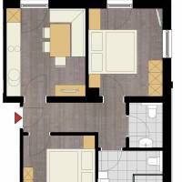 Two-Bedroom Apartment with Balcony