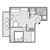 One-Bedroom Apartment with Balcony - Annex