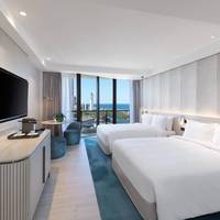 Double Room with Two Double Beds - Ocean View and Balcony