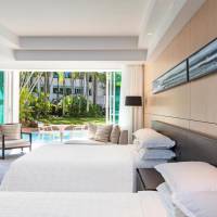 Double Room with Two Double Beds and Lagoon View - Ground Floor