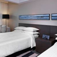 Double Room with Two Double Beds and Partial Ocean View