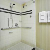 Double Room with Two Double Beds - Disability Access with Roll-In Shower