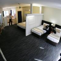 Superior Family Room with Kitchen