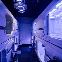 Single Capsule Bed in Male Dormitory Room