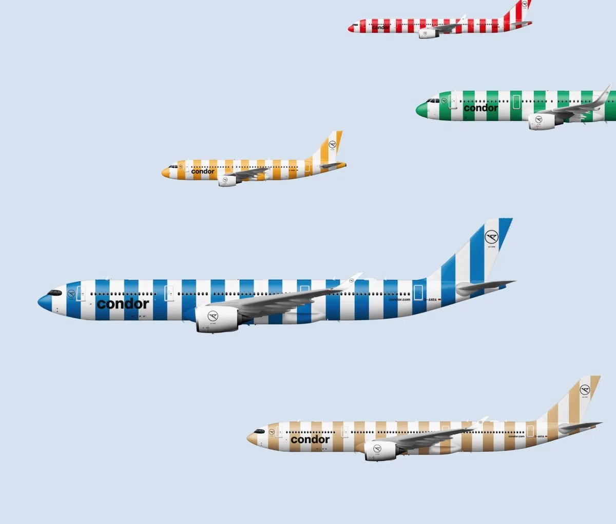 Condor обновляет свой парк узкофюзеляжных полосатых самолетов